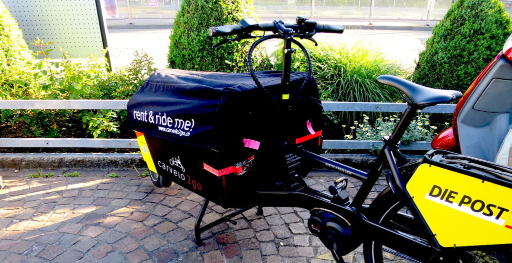 Cargobike mit dem Fahrrad Lasten transportieren Green